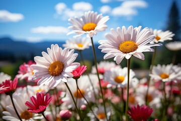 Naklejka premium Ursinias Sunny Blooms in a Wildflower Meadow