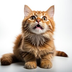 british kitten isolated on white