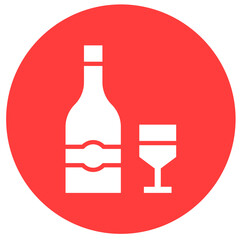 Wine Vector Icon Design Illustration