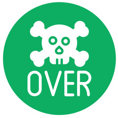 Game over Vector Icon Design Illustration