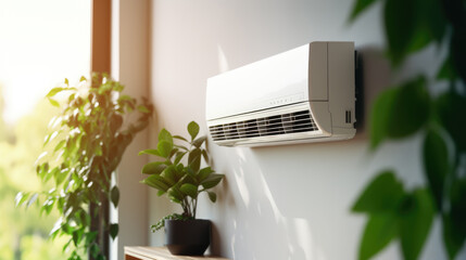 Air conditioner on wall