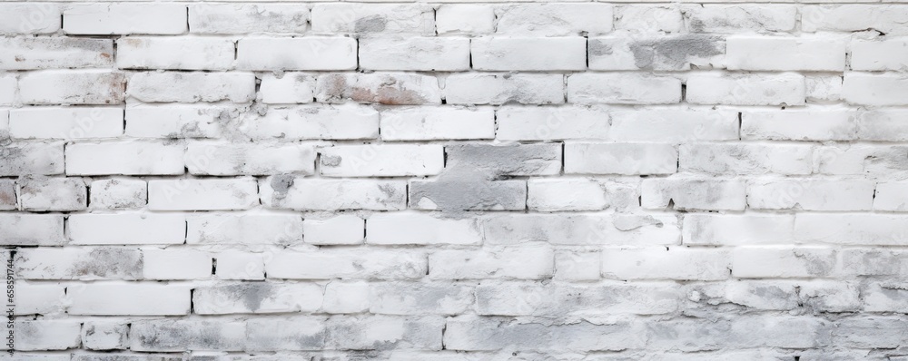 Wall mural white bricks texture background for website page header