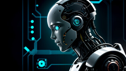 AI robots, technology that is about to change the world. AI generated - 658591996
