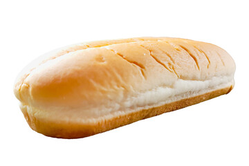 Close up Hot Dog Buns isolated on white or transparent background. A quick and easy meal or breakfast to eat in morning.