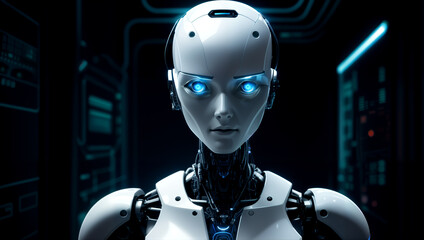 AI robots, technology that is about to change the world. AI generated - 658592509