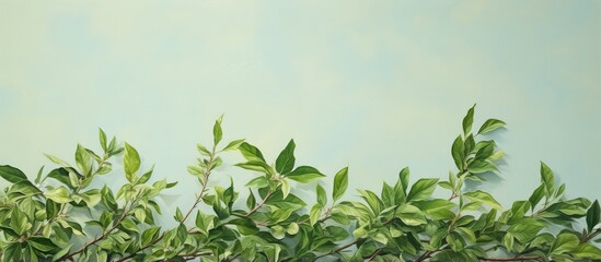 Wildbetal Leafbush Piper sarmentosum Roxb is advantageous for cooking primarily due to its pleasant flavor and aroma isolated pastel background Copy space