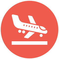 Landing Vector Icon Design Illustration