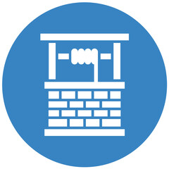 Water Well Vector Icon Design Illustration