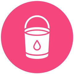 Bucket Vector Icon Design Illustration