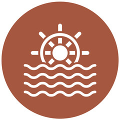 Water Mill Vector Icon Design Illustration