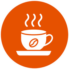 Hot Coffee Vector Icon Design Illustration