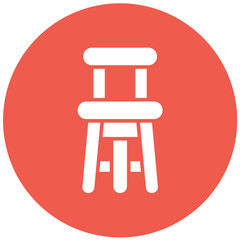 Bar Stool Vector Icon Design Illustration