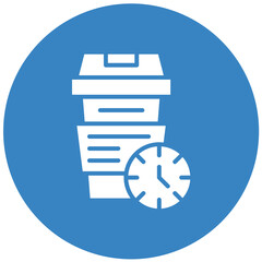 Coffee Time Vector Icon Design Illustration