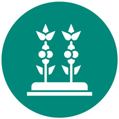 Coffee Plant Vector Icon Design Illustration