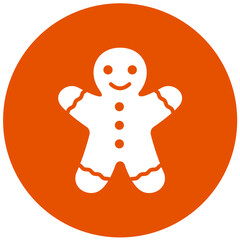 Gingerbread man Vector Icon Design Illustration