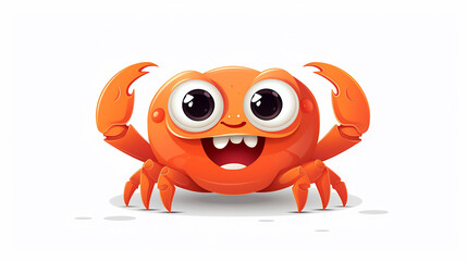 Digital Illustration of a Crab