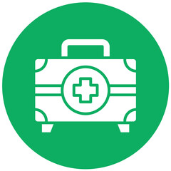 First Aid Kit Vector Icon Design Illustration