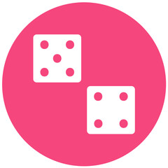 Dices Vector Icon Design Illustration
