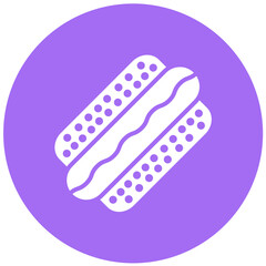Hot Dog Vector Icon Design Illustration