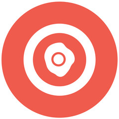 Fried Egg Vector Icon Design Illustration