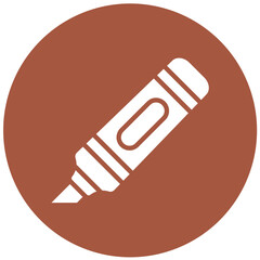 Highlighter Vector Icon Design Illustration