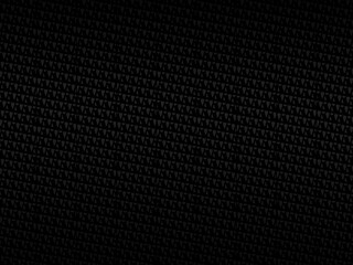 Black metal texture steel background. Perforated metal sheet.