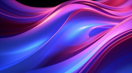 3d rendering, glowing lines, neon lights, abstract psychedelic background, ultraviolet, pink blue vibrant colors