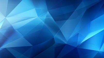 Abstract Blue Triangular Background