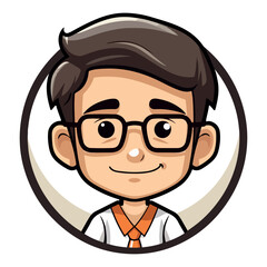 Geek Boy Vector illustration