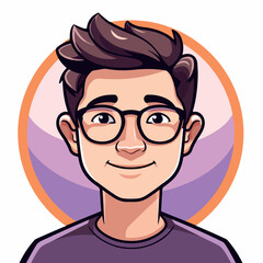 Geek Boy Vector illustration