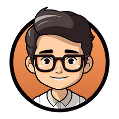 Geek Boy Vector illustration