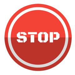 red circle stop sign 