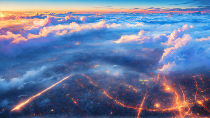 Fototapeta premium 未来都市