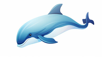 Playful Baby Whale Vector