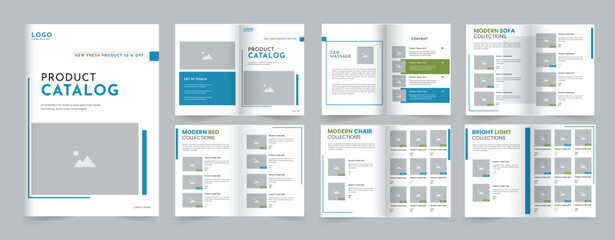 Fototapeta na wymiar product catalog template, company project purpose or corporate or business product catalog template 