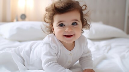 Beautiful smiling cute baby