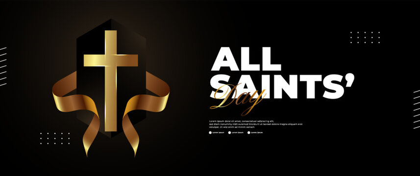 All Saints Day banner design, suitable for religious activities