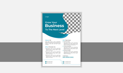 Vector business flyer design template for business