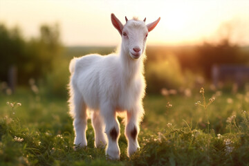 Animals rural goat grass farming