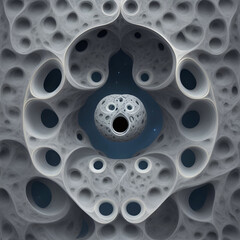 Fototapeta premium fractal hole, generative ai