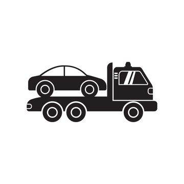 Tow car icon logo vector illustration design template © AR54K4 19