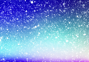 Obraz premium ブルーのキラキラグラデーション背景