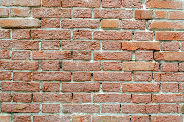 Grunge brick wall of an ancient Venetian building for your background. Italian architecture and heritage.