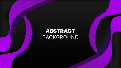 Black Fluid Abstract gradient background. Minimal modern design. Vector illustration.