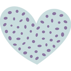 Boho Herz mit transparentem Hintergrund 