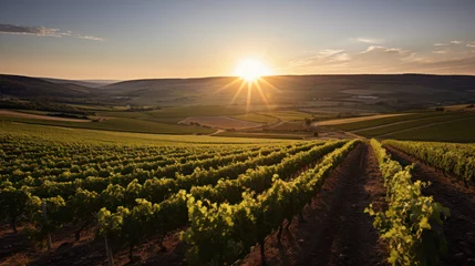 Foto op Plexiglas château d'un domaine viticole dans la région Bordelaise © Sébastien Jouve