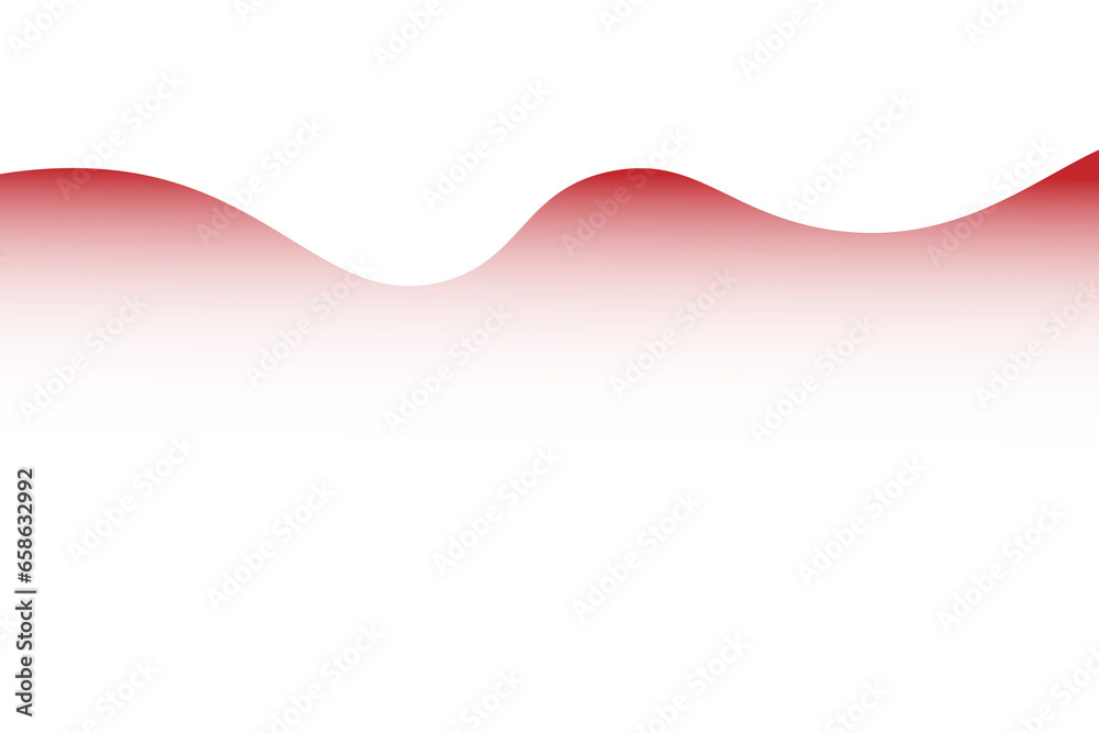 Poster transparent red wave gradient