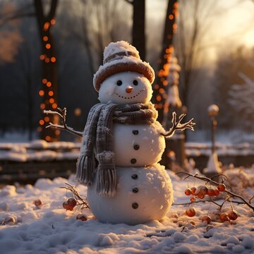 A Photo Of A Snowman With Stock Free Royalty Free Clip Art