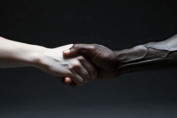 Unity in Diversity: A Symbolic Handshake,handshake between two people
