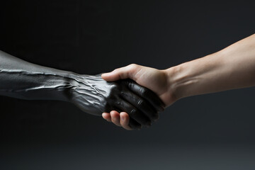 Unity in Diversity: A Symbolic Handshake,handshake between two people